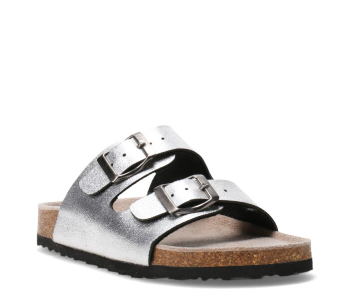 Sandalia de Niña Mini Miss Carol RILEY descalza con hebillas Plateado