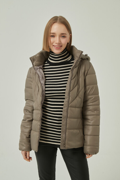 Campera Merci Taupe / Mink / Vison