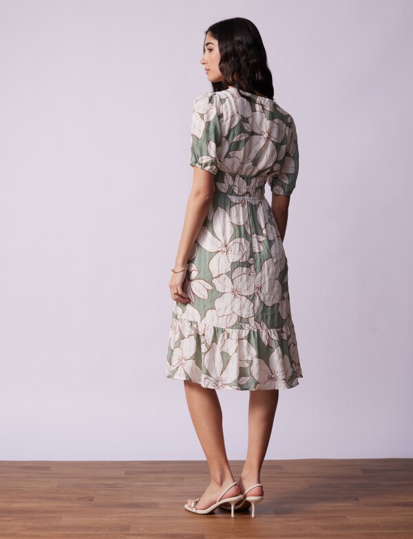 Vestido Flores VERDE/MULTI