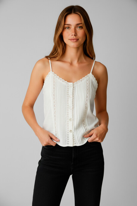 Musculosa Yvona Marfil / Off White