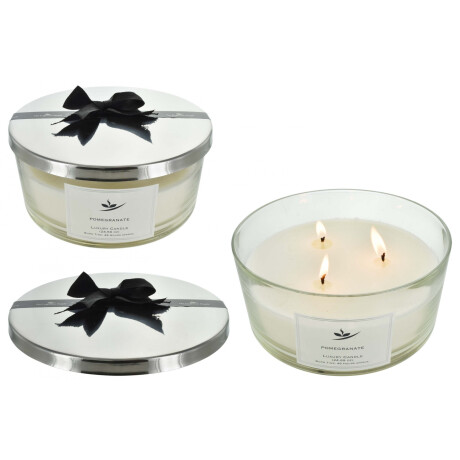 VELA C/CANDELABRO VIDRIO TAPA METAL C/MOÑO NEGRO 17X8.5CM 700GR JO-1014A PL VELA C/CANDELABRO VIDRIO TAPA METAL C/MOÑO NEGRO 17X8.5CM 700GR JO-1014A PL