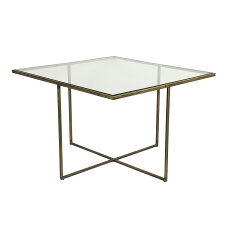 MESA AUXILIAR VIDRIO GRIS STRASBURG 779206 BRONCE