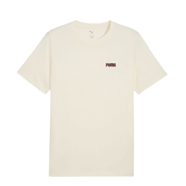 Remera de Hombre Puma Small Nº1 Logo Beige Natural