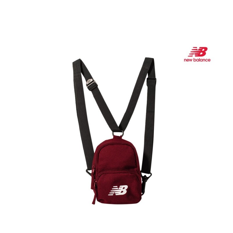 Cartera New Balance Bandolera Micro Shoulder Bordó - Blanco
