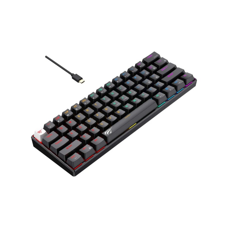 Teclado Gamer Havit KB903L Negro RGB Retroiluminado Teclado Gamer Havit KB903L Negro RGB Retroiluminado