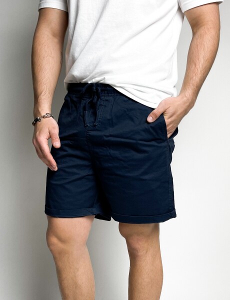 Bermuda con cintura elastizada Tripoli Azul