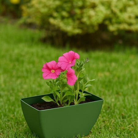 MACETA JARDINERA RECTANGULAR FLORATTA NR 30 5,3LTS VERDE Verde