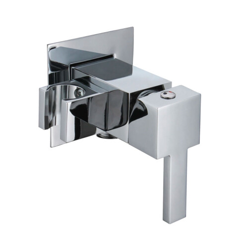 Mezcladora De Ducha Higienica Monocomando Cromo Aqualia GRIS