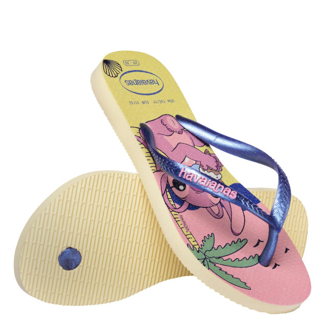 Sandalia de Niña Havaianas Slim Disney Amarillo Crema