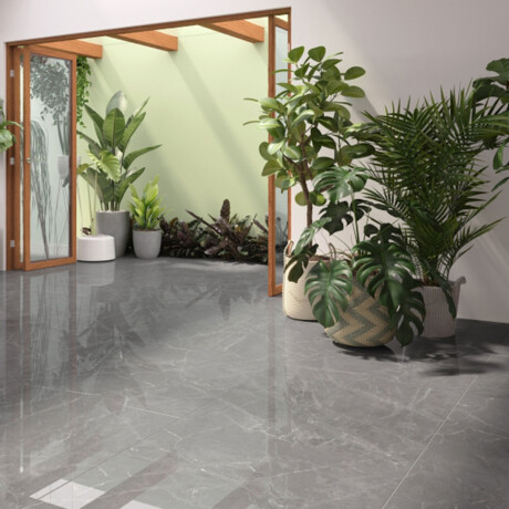 Cerámica gris pulida rectificada Esmaltado 58x120Cm piso pared GAMAS DE BLANCO