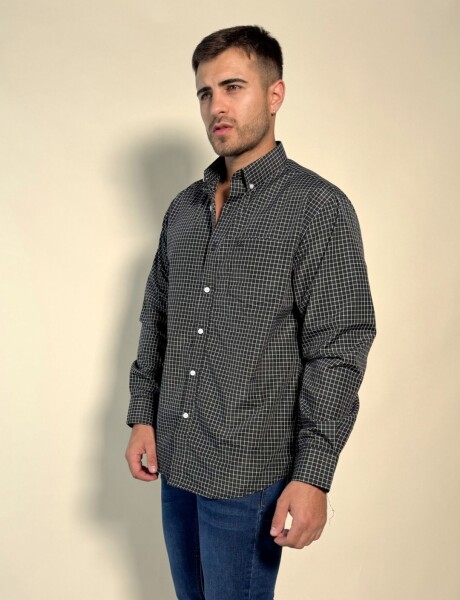 Camisa a cuadros Ares Negro