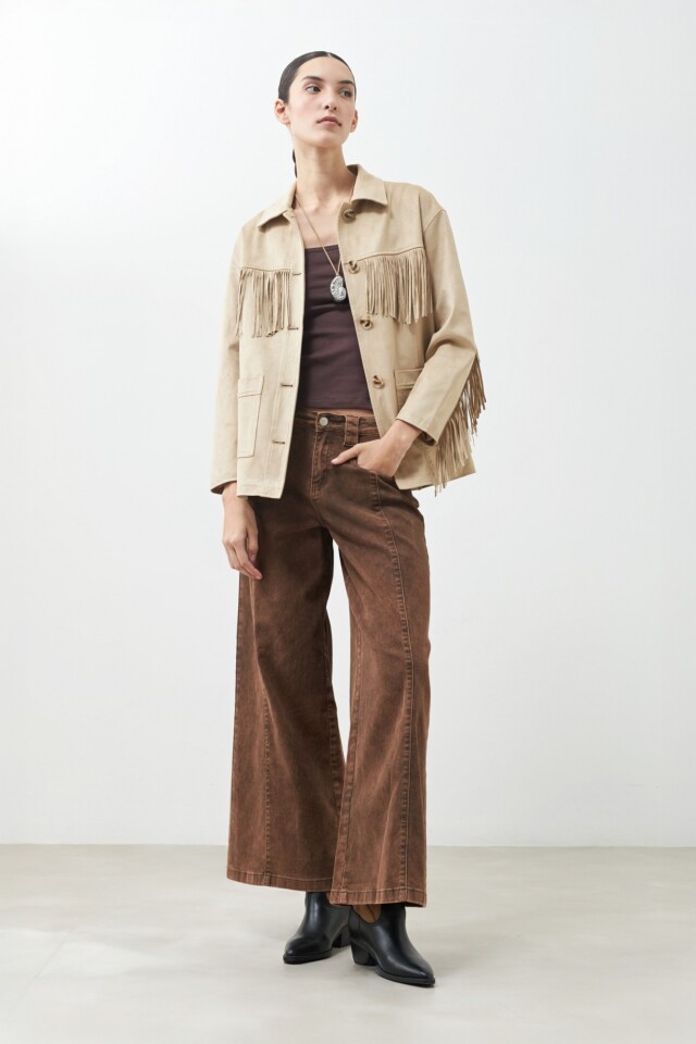 Jean culotte Mavis chocolate