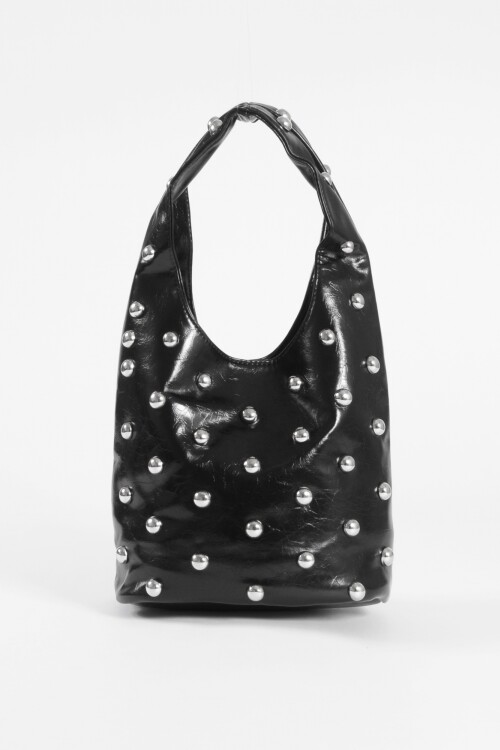 Cartera de hombro tachas negro