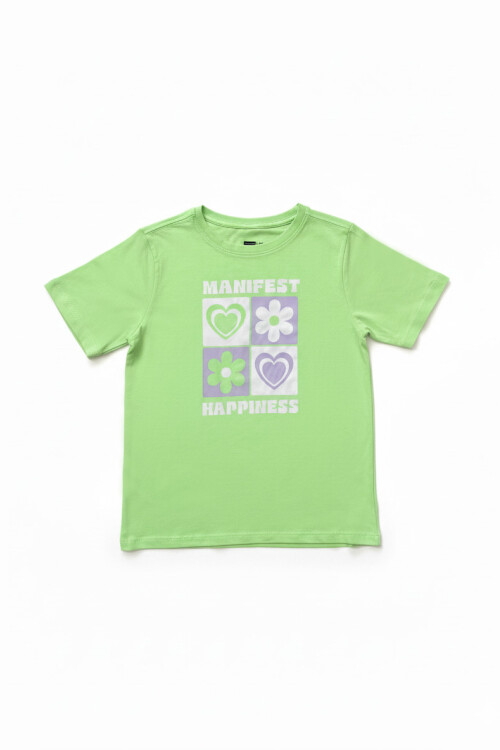 Remera estampada VERDE