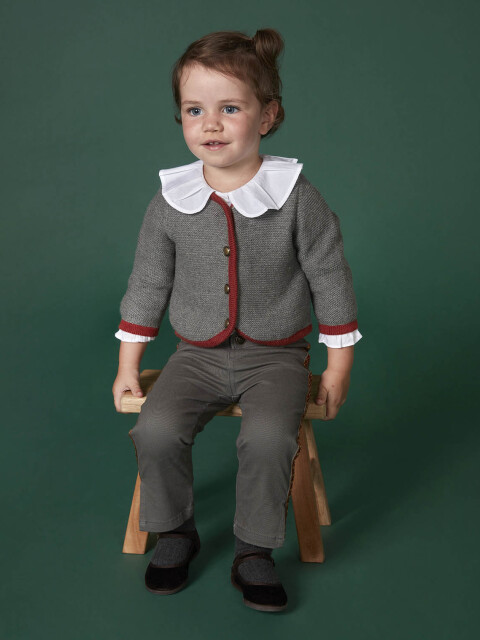 Chaqueta Tipo Austriaca Gris Marengo