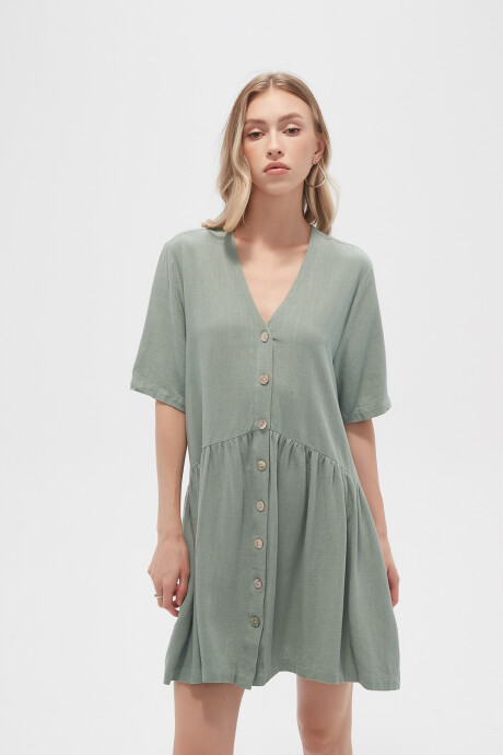 Vestido Kani Verde Azulado