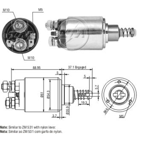 AUTOMATICO DE ARRANQUE - AGRALE-CASE M.FERGUSON-CBT-M.BEN BOSCH 12V ZM AUTOMATICO DE ARRANQUE - AGRALE-CASE M.FERGUSON-CBT-M.BEN BOSCH 12V ZM