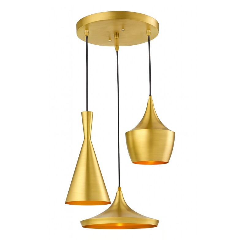 ACDGE4 Lámpara Colgante Geisha Trio Golden