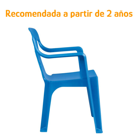 Set X2 Sillas Infantiles Apoya Brazos 40kg Protección UV Azul
