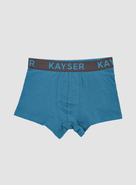 94.05 boxer juvenil algodon elasticado Verde petroleo