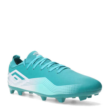 Championes de Hombre Umbro Fútbol 11 Vibe HG Verde Agua - Blanco