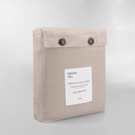 SÁBANA FRENCH FLAX LINEN BEIGE - KING