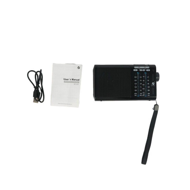 RADIO PORTÁTIL AM/FM KTF-1472 LINTERNA SD NEGRO RADIO PORTÁTIL AM/FM KTF-1472 LINTERNA SD NEGRO
