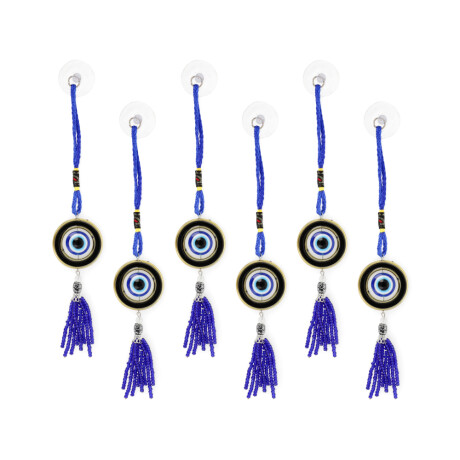 COLGANTES DE OJO TURCO C/VENTOSA X6 UNIDADES Gp032