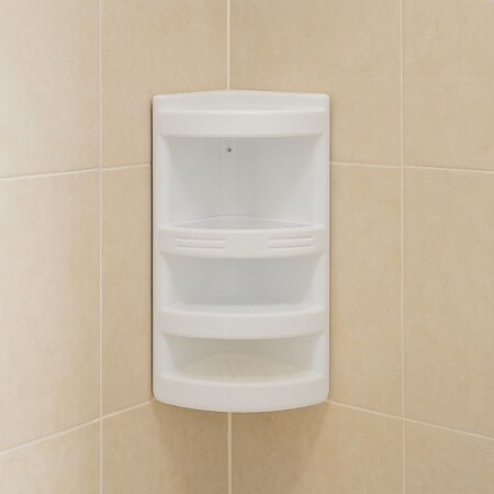 ESQUINERO PORTA SHAMPOO BAÑO 24X16X42CM ESQUINERO PORTA SHAMPOO BAÑO 24X16X42CM