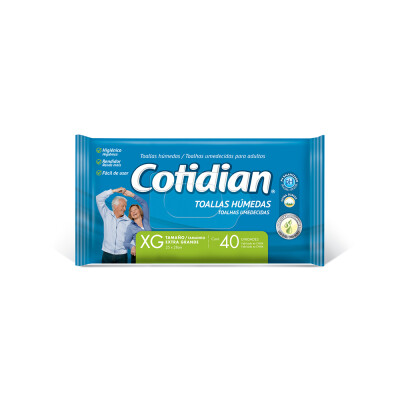 Toallitas Húmedas Cotidian 40 Uds. Toallitas Húmedas Cotidian 40 Uds.