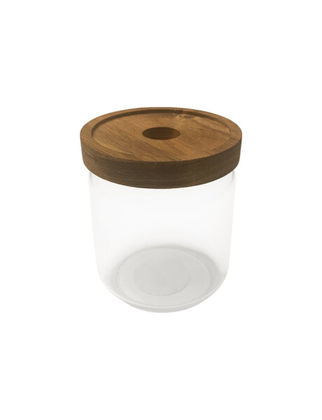 RECIPIENTE BOROSILICATO 400ML TAPA MADERA ACACIA D9XH10CM RECIPIENTE BOROSILICATO 400ML TAPA MADERA ACACIA D9XH10CM