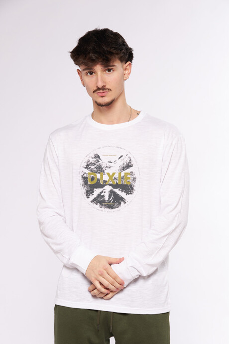 T-SHIRT ML CREATE DIXIE Blanco