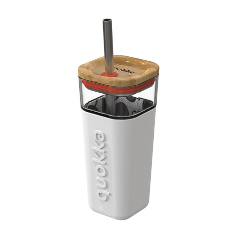 Vaso de Cristal Quokka Liquid Cube BLANCO