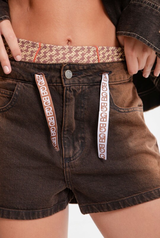 Short BG Strap Marron