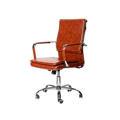 ASIENTO DE OFICINA PU-Y-METAL MARRON HY-1062
