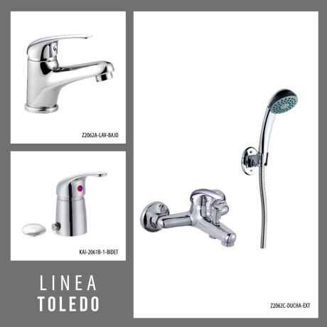 Juego De Griferia 35 mm Ducha, Lavatorio y Bidet con transf 000