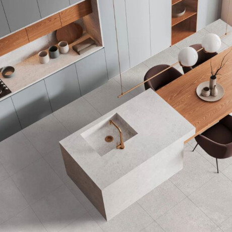 Cerámica gris acetinada bold 53x53Cm piso pared GAMAS DE GRIS