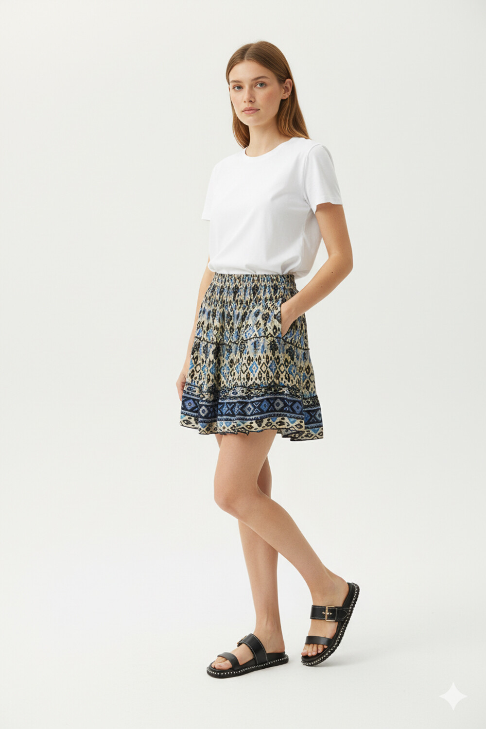 Falda Quill Estampado 1