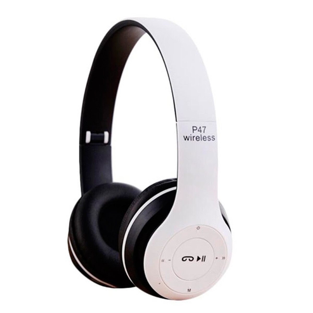 Auriculares Inalambricos Bluetooth P47 De Vincha Economicos Blanco 