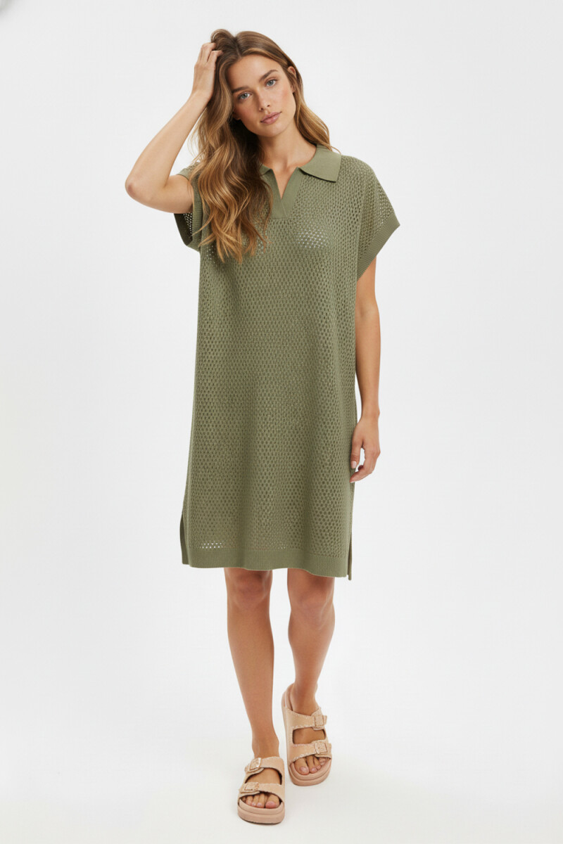 Vestido Sharly - Verde Oliva Claro 