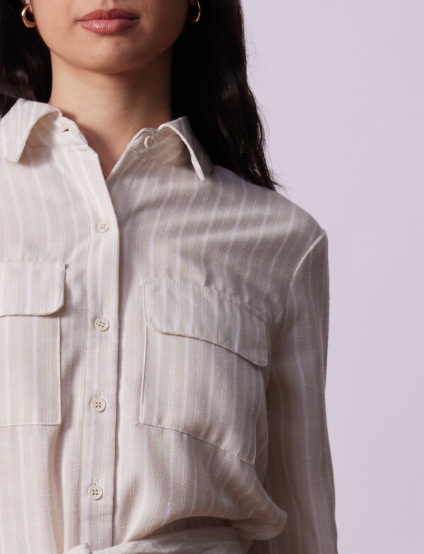 Vestido Camisero BEIGE/MULTI