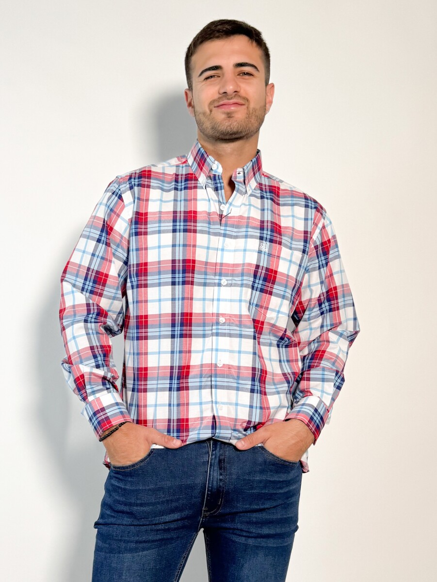 Camisa a cuadros Calisto - Rojo 