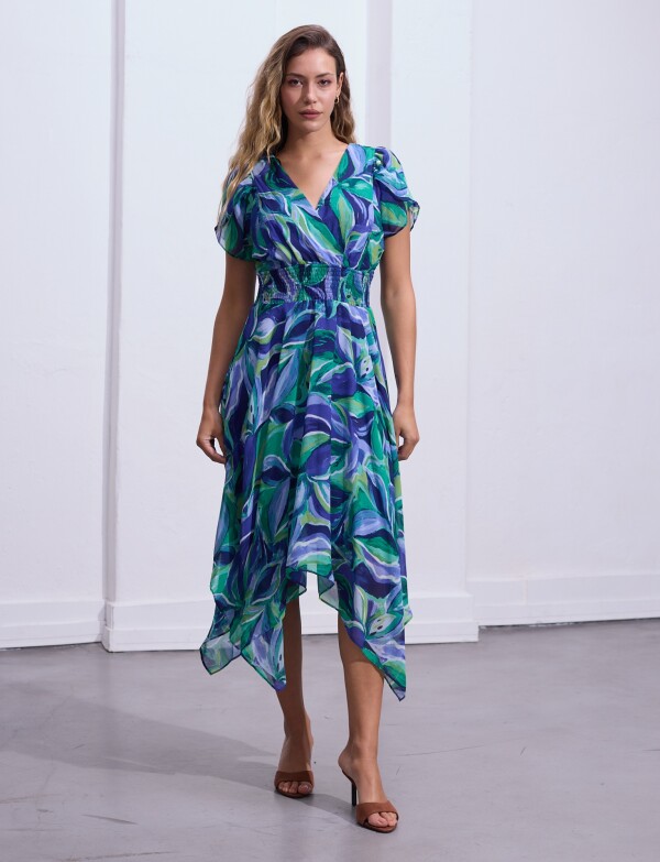 Vestido Dolman AZUL/MULTI