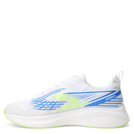Championes de Hombre Umbro Pointed Blanco - Azul Royal - Verde Lima