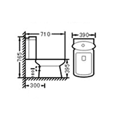 Cisterna Mochila Blanco Brillo De Porcelana Sanitaria Aqualia Linea Dyn 000
