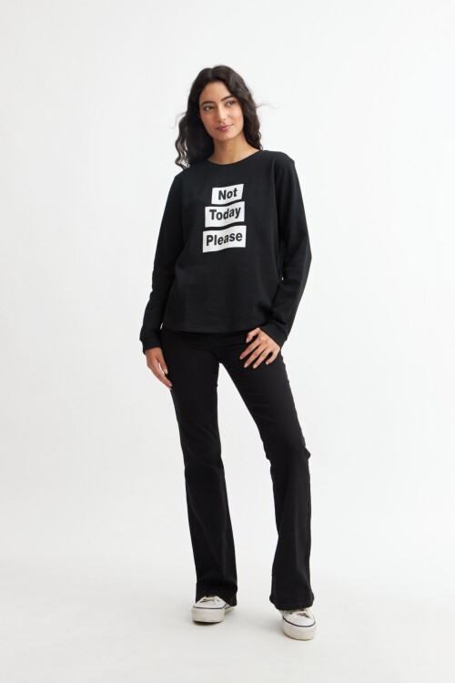 Remera estampada NEGRO