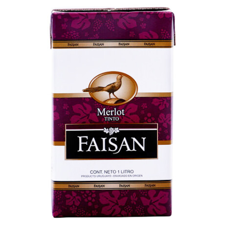 VINO FAISAN TETRA 1L TINTO MERLOT VINO FAISAN TETRA 1L TINTO MERLOT