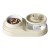 Plato 2 en 1 Mascota Fuente Agua Comedero Bebedero Electrico Variante Color Crema