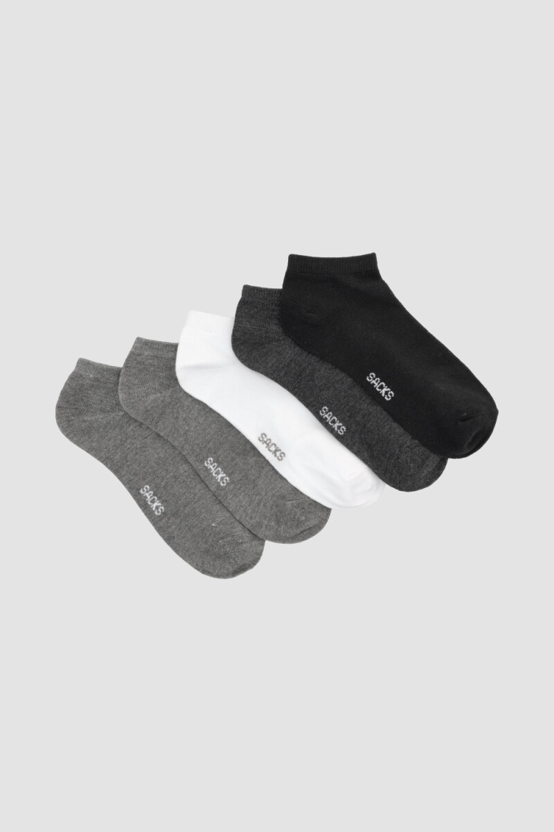Medias cortas al tobillo en colores lisos Variante 1