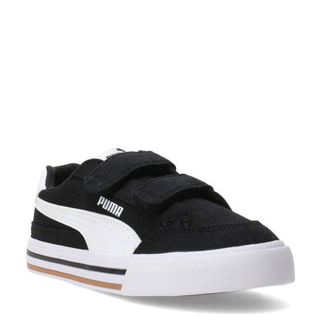 Championes de Niños Puma Court Classic Vulc FS Negro - Blanco